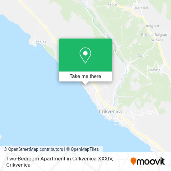 Two-Bedroom Apartment in Crikvenica XXXIV map