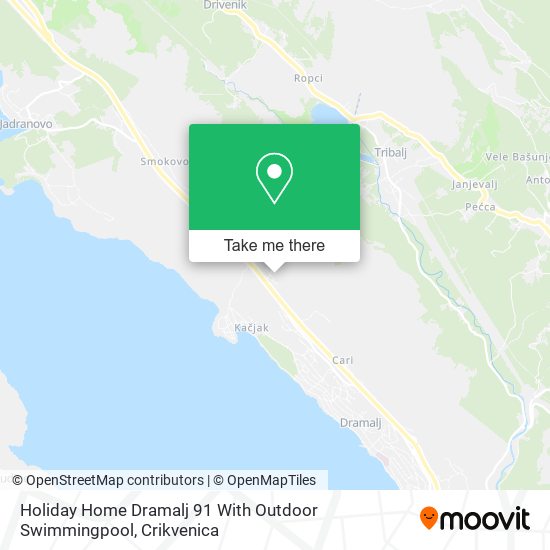 Holiday Home Dramalj 91 With Outdoor Swimmingpool map