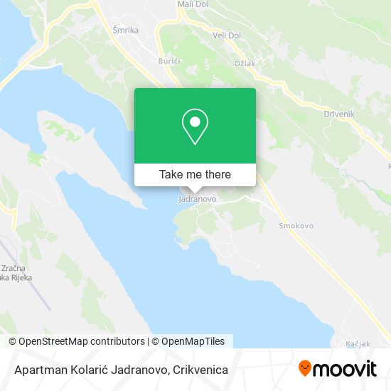 Apartman Kolarić Jadranovo map