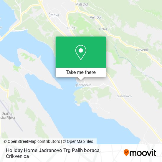 Holiday Home Jadranovo Trg Palih boraca map