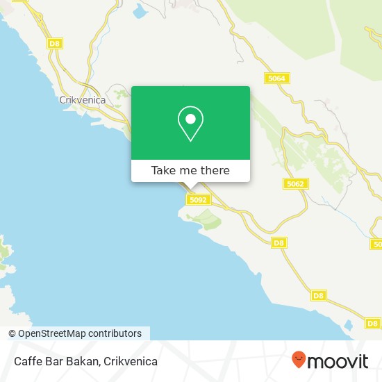 Caffe Bar Bakan map