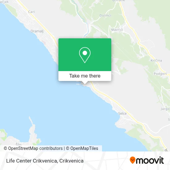 Life Center Crikvenica map