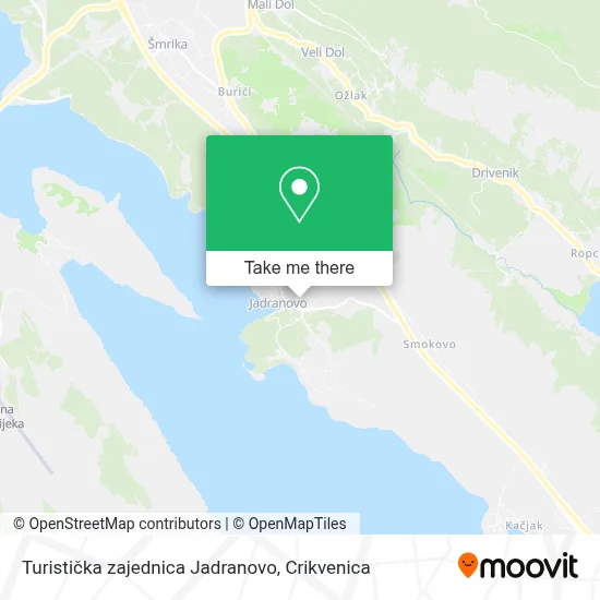 Turistička zajednica Jadranovo map