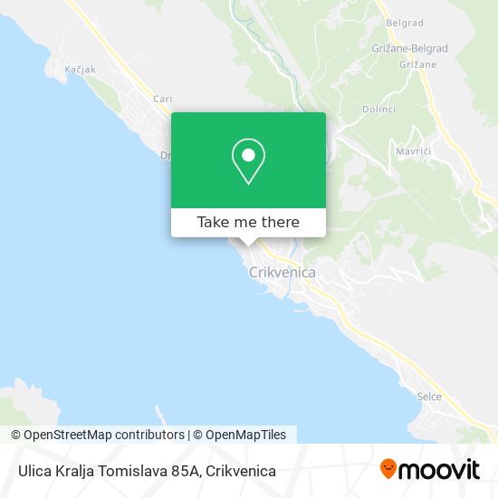 Ulica Kralja Tomislava 85A map