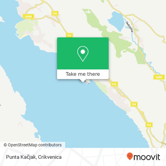 Punta Kačjak map
