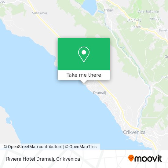 Riviera Hotel Dramalj map