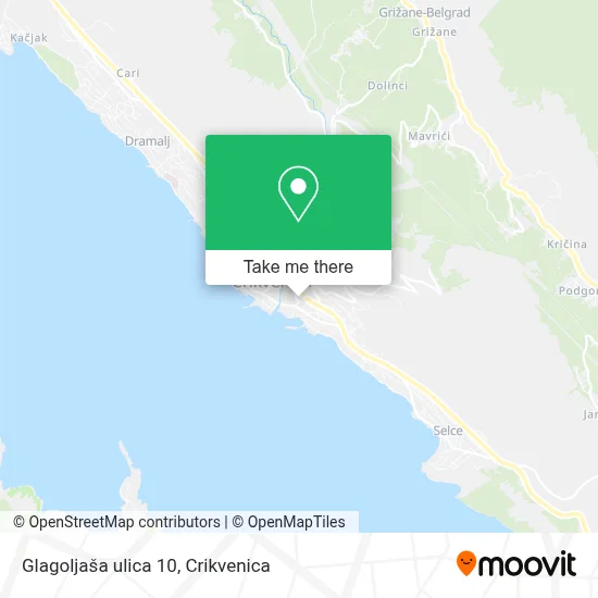 Glagoljaša ulica 10 map