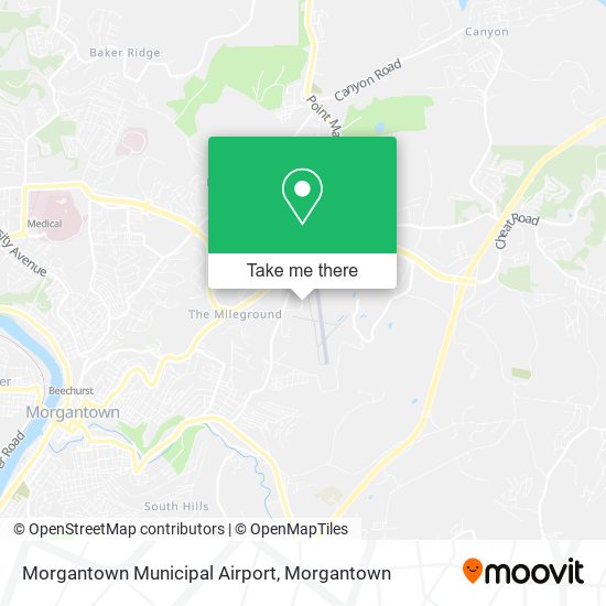 Mapa de Morgantown Municipal Airport