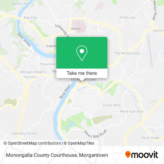 Mapa de Monongalia County Courthouse