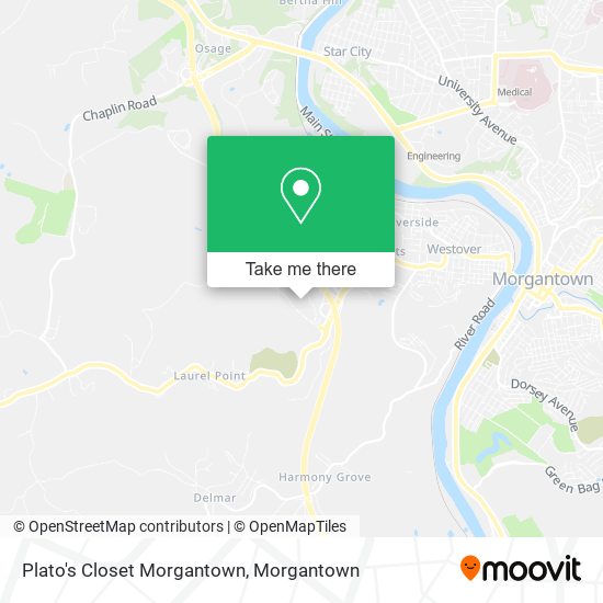 Mapa de Plato's Closet Morgantown