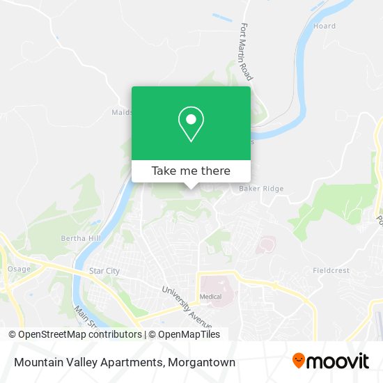 Mapa de Mountain Valley Apartments