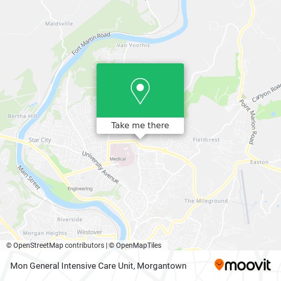 Mon General Intensive Care Unit map