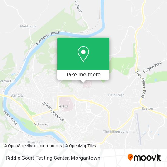 Mapa de Riddle Court Testing Center