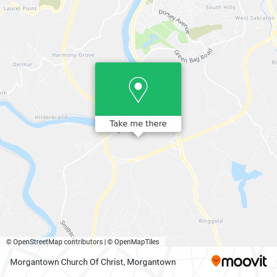 Morgantown Church Of Christ map