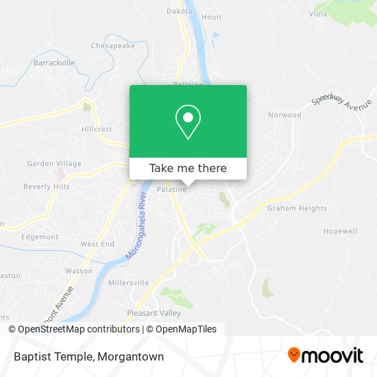 Baptist Temple map