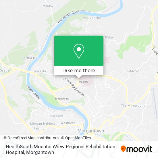 Mapa de HealthSouth MountainView Regional Rehabilitation Hospital