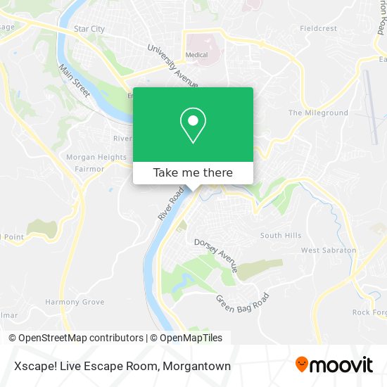 Xscape! Live Escape Room map