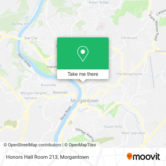 Mapa de Honors Hall Room 213