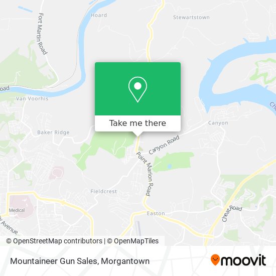 Mountaineer Gun Sales map