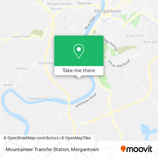 Mapa de Mountaineer Transfer Station