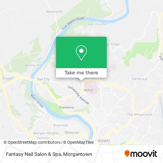 Mapa de Fantasy Nail Salon & Spa