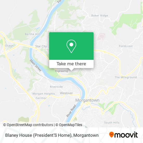 Mapa de Blaney House (President’S Home)