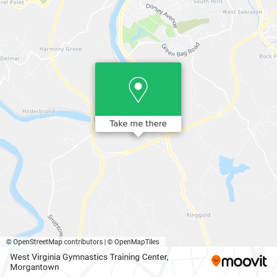 West Virginia Gymnastics Training Center map