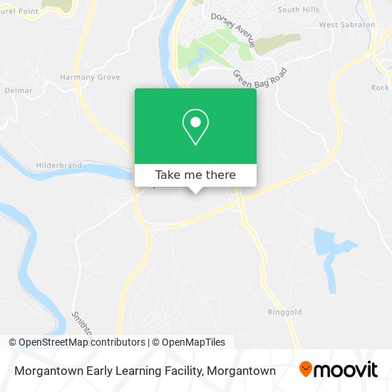 Morgantown Early Learning Facility map