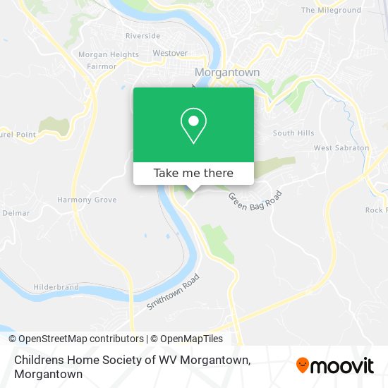 Mapa de Childrens Home Society of WV Morgantown