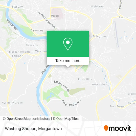 Washing Shoppe map