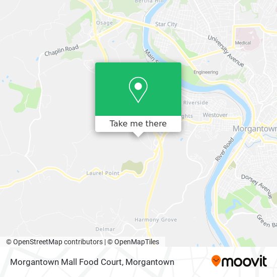 Morgantown Mall Food Court map