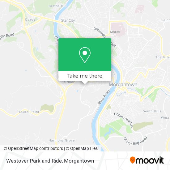 Mapa de Westover Park and Ride