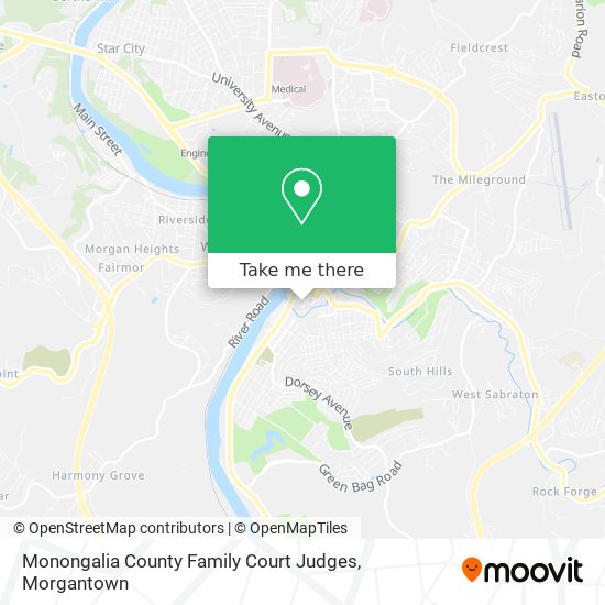 Monongalia County Family Court Judges map