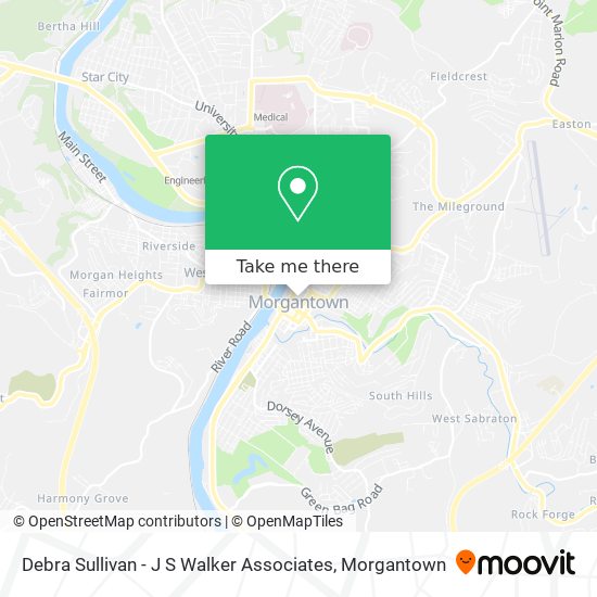Mapa de Debra Sullivan - J S Walker Associates