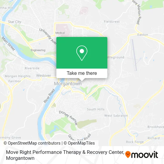 Move Right Performance Therapy & Recovery Center map