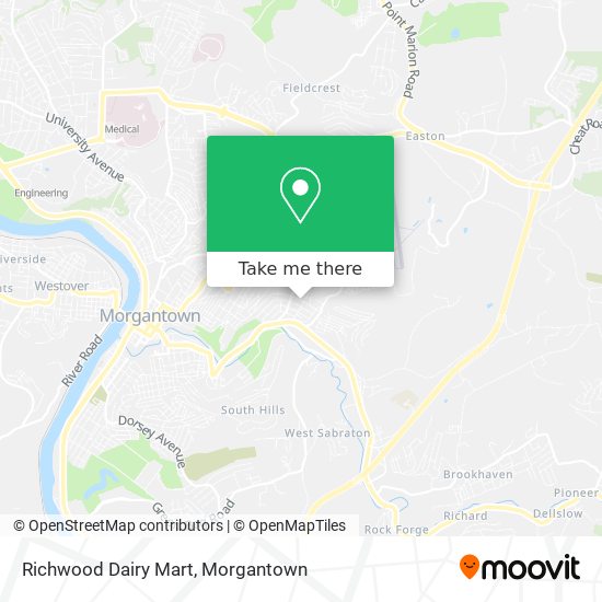 Richwood Dairy Mart map