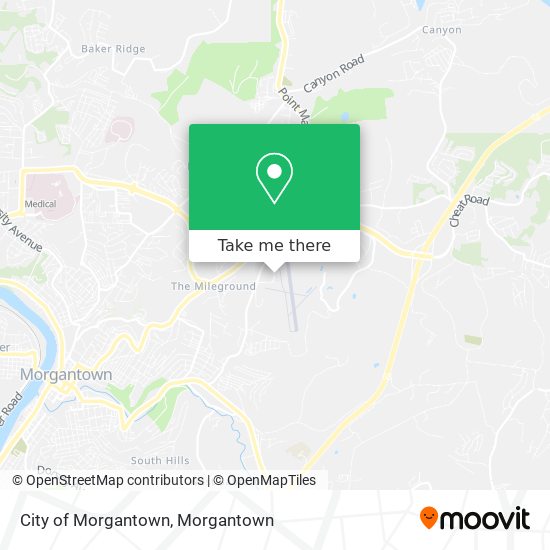 City of Morgantown map