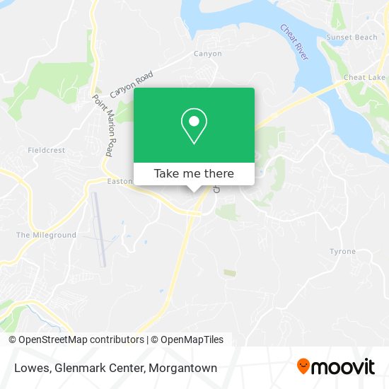 Lowes, Glenmark Center map