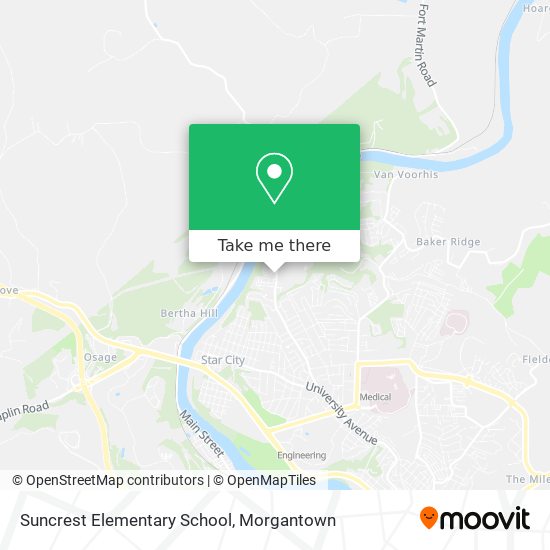 Suncrest Elementary School map