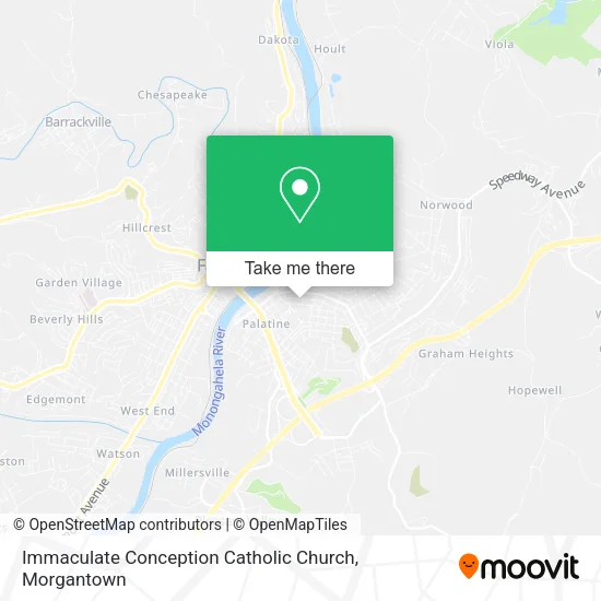 Immaculate Conception Catholic Church map