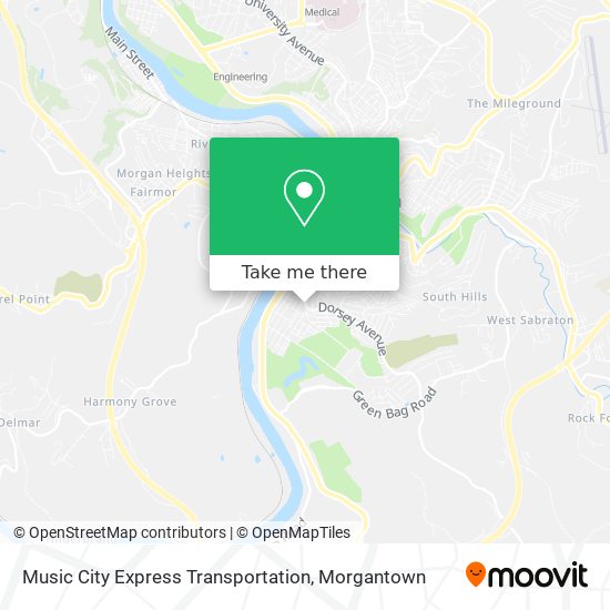 Mapa de Music City Express Transportation