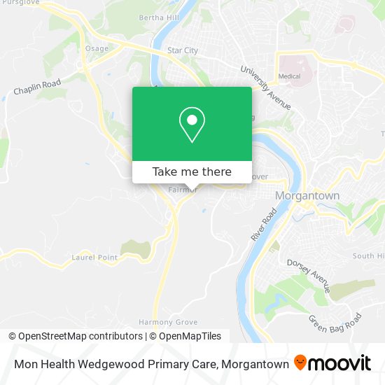 Mapa de Mon Health Wedgewood Primary Care