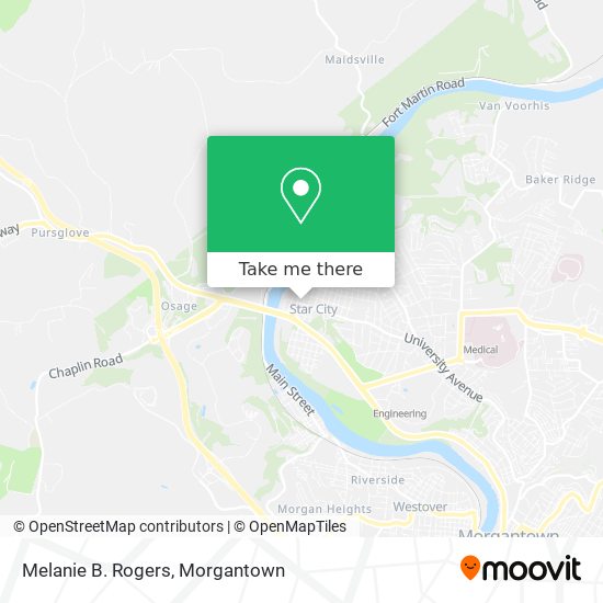 Melanie B. Rogers map