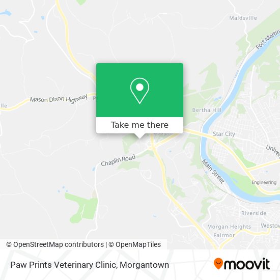 Mapa de Paw Prints Veterinary Clinic