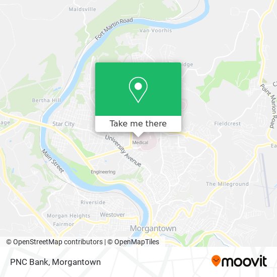 PNC Bank map