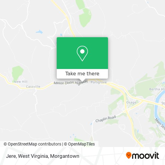 Jere, West Virginia map