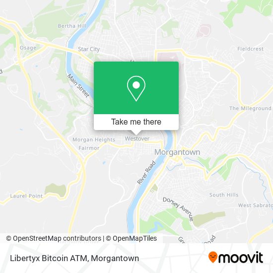 Mapa de Libertyx Bitcoin ATM