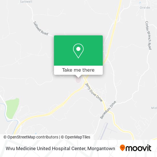 Mapa de Wvu Medicine United Hospital Center