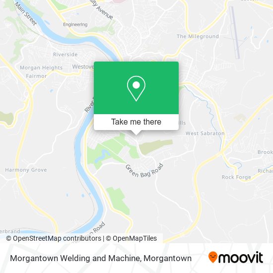 Morgantown Welding and Machine map