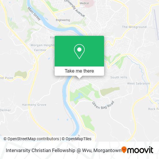 Intervarsity Christian Fellowship @ Wvu map
